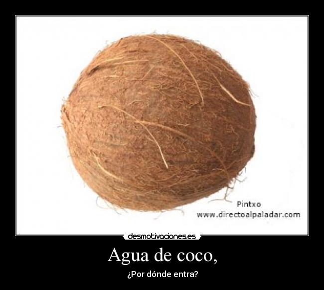 Agua de coco, - 