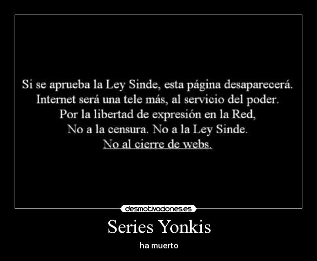 carteles series yonkis desmotivaciones