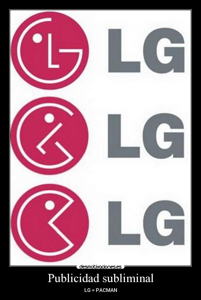 Publicidad subliminal - LG = PACMAN