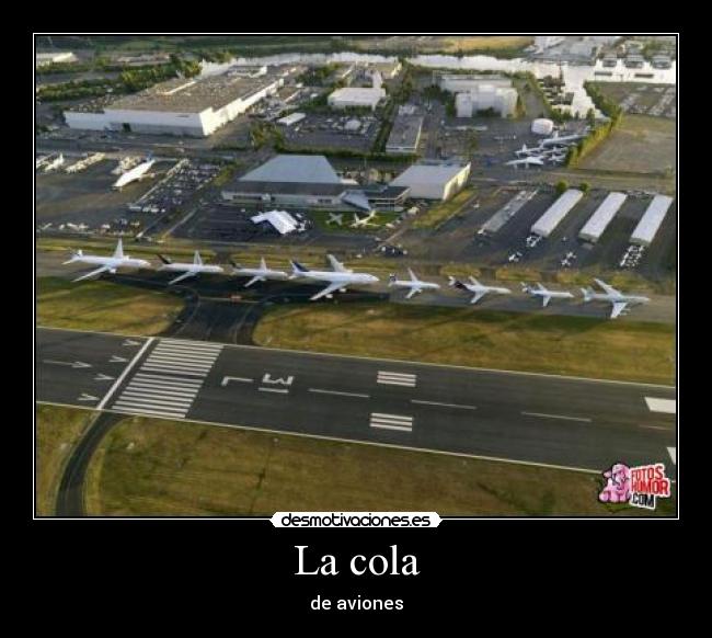 La cola - de aviones