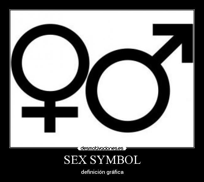 SEX SYMBOL - definición gráfica