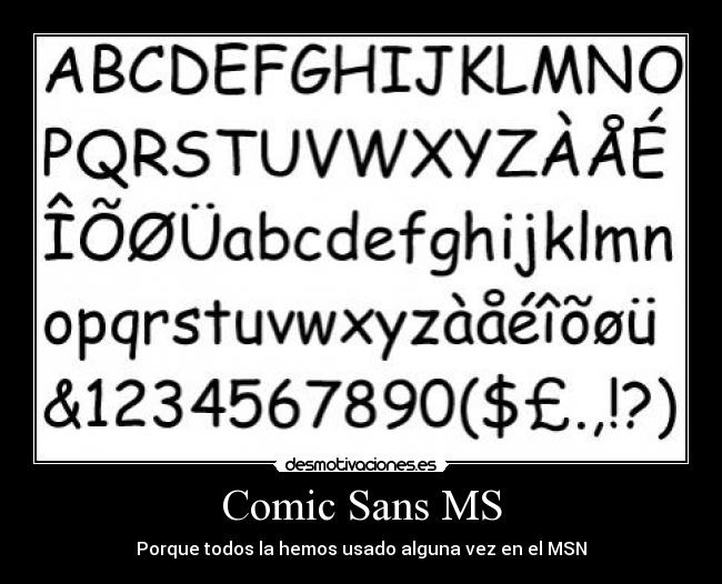 Comic Sans MS -