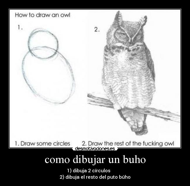 como dibujar un buho -