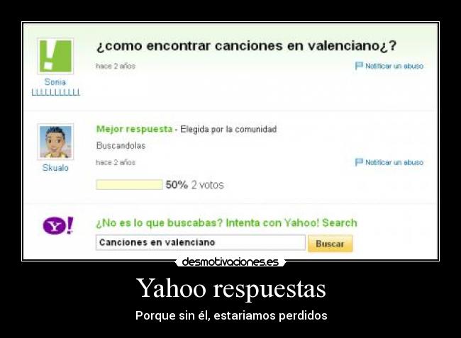 Yahoo respuestas -
