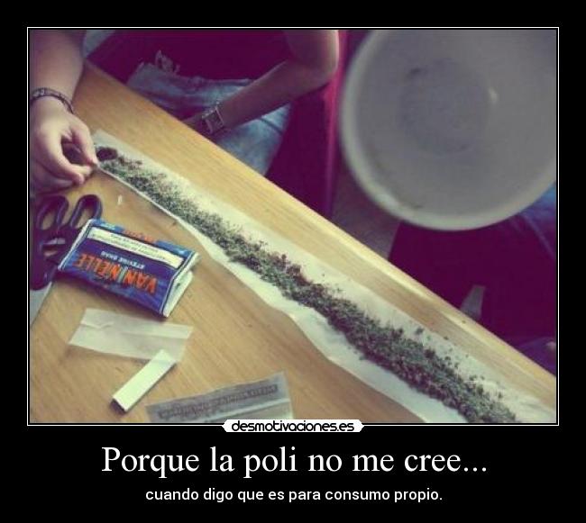 Porque la poli no me cree... -