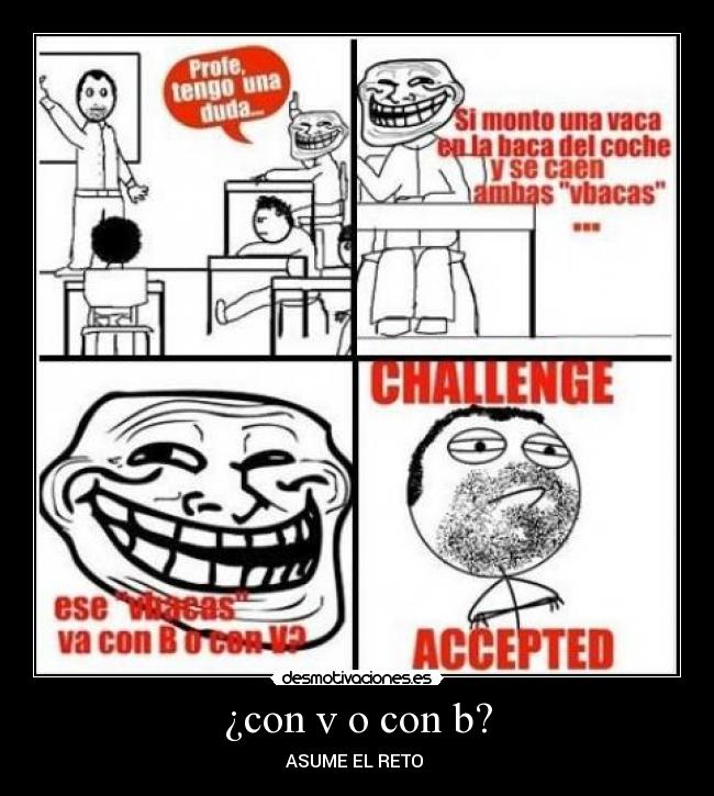 ¿con v o con b? - ASUME EL RETO