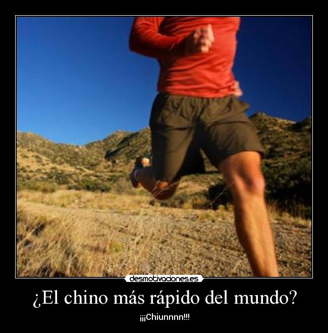 ¿El chino más rápido del mundo? -