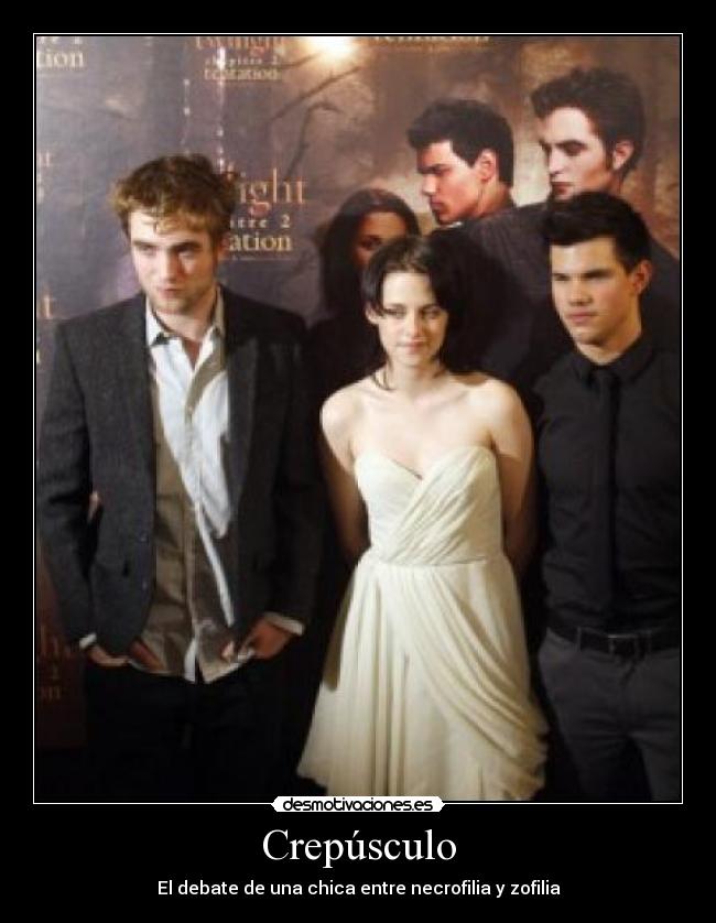 Crepúsculo - El debate de una chica entre necrofilia y zofilia