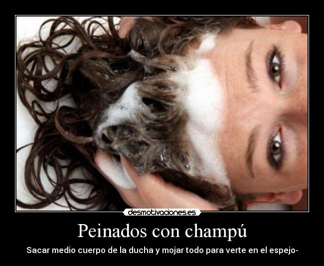 Peinados con champú - 