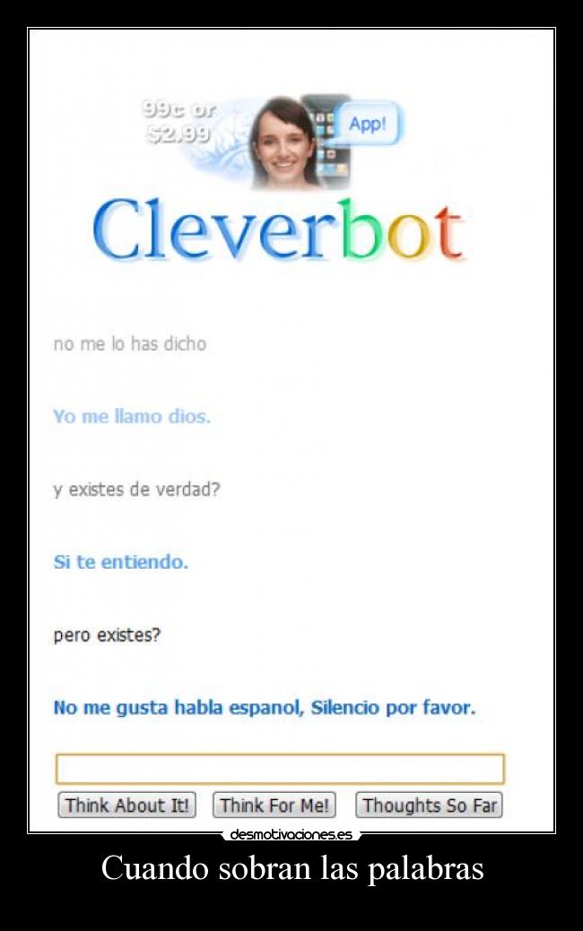 Cuando sobran las palabras -