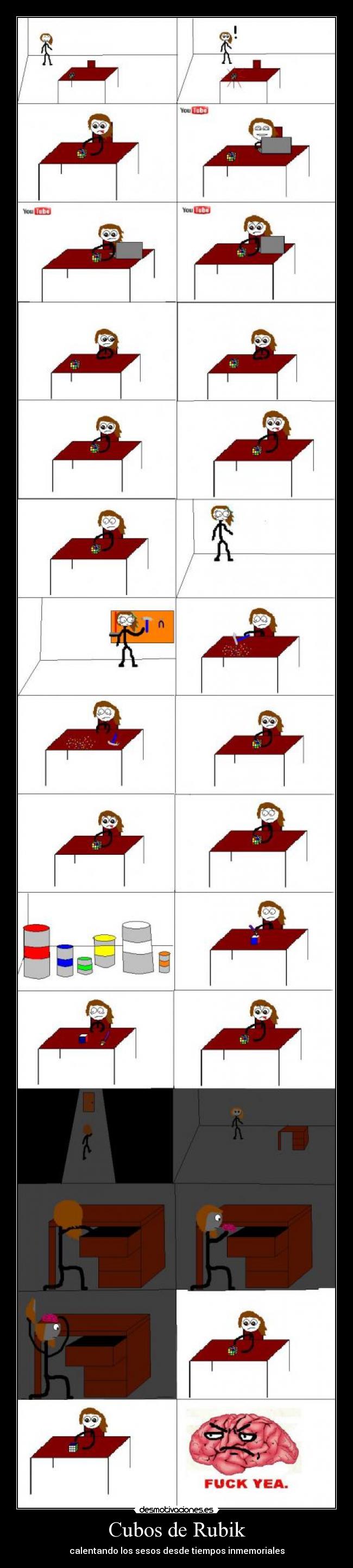 Cubos de Rubik - calentando los sesos desde tiempos inmemoriales