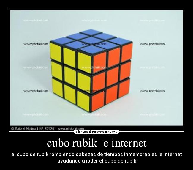 cubo rubik e internet - el cubo de rubik rompiendo cabezas de tiempos inmemorables e internet
ayudando a joder el cubo de rubik