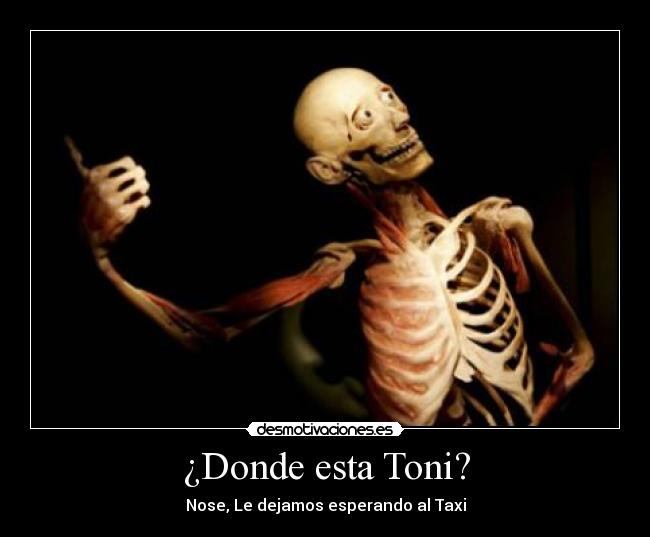 ¿Donde esta Toni? - Nose, Le dejamos esperando al Taxi