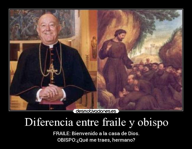 Diferencia entre fraile y obispo - 