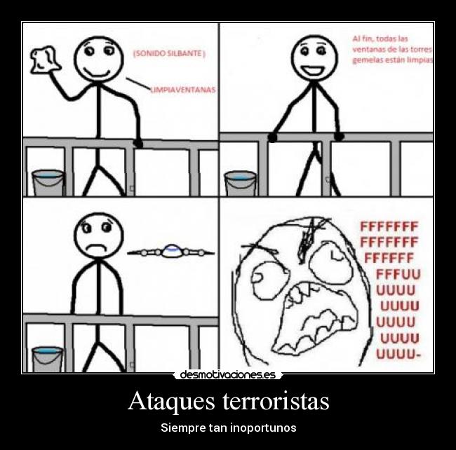 carteles ataques terroristas desmotivaciones