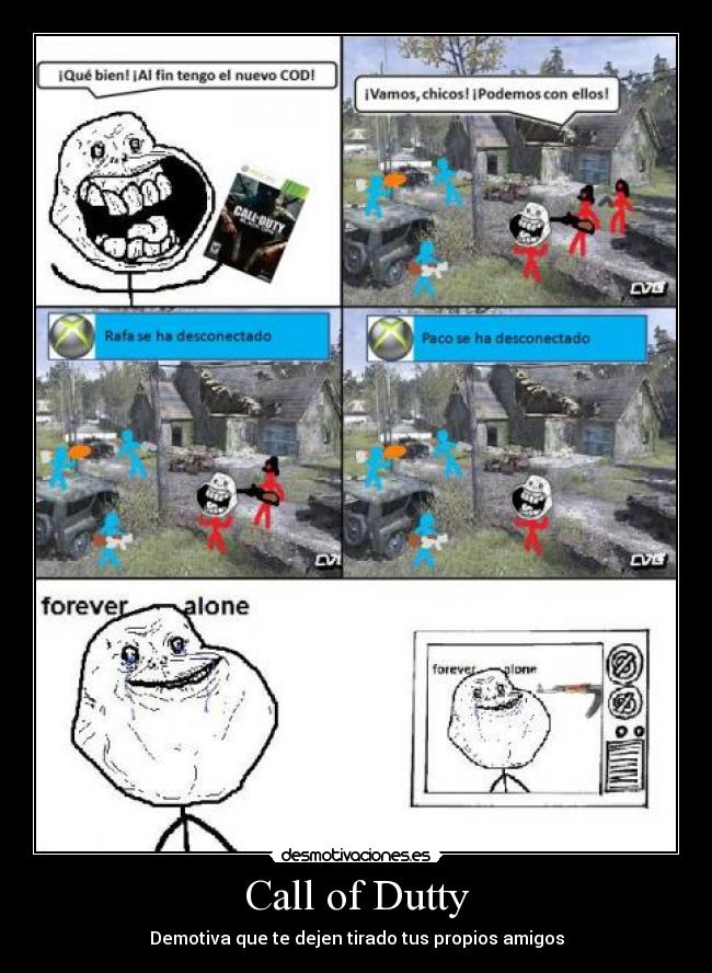 carteles desmotiva call dutty perder desmotivaciones