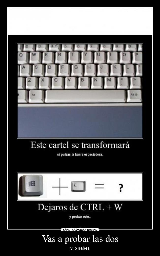 carteles teclas desmotivaciones