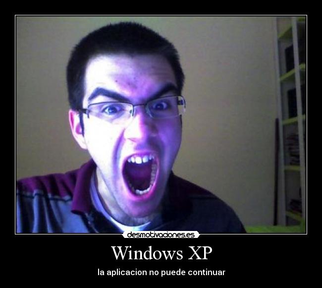 Windows XP - la aplicacion no puede continuar