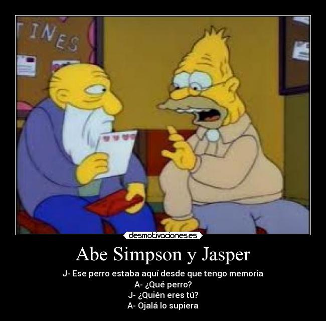 Abe Simpson y Jasper - 