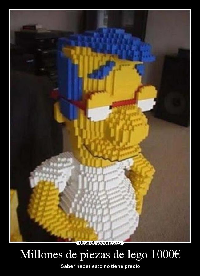 Millones de piezas de lego 1000€ - Saber hacer esto no tiene precio