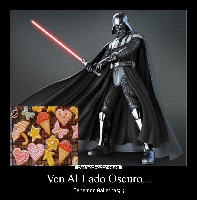 carteles darth vader galletas desmotivaciones