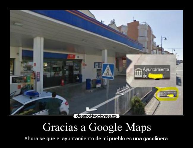 carteles google maps rulez desmotivaciones
