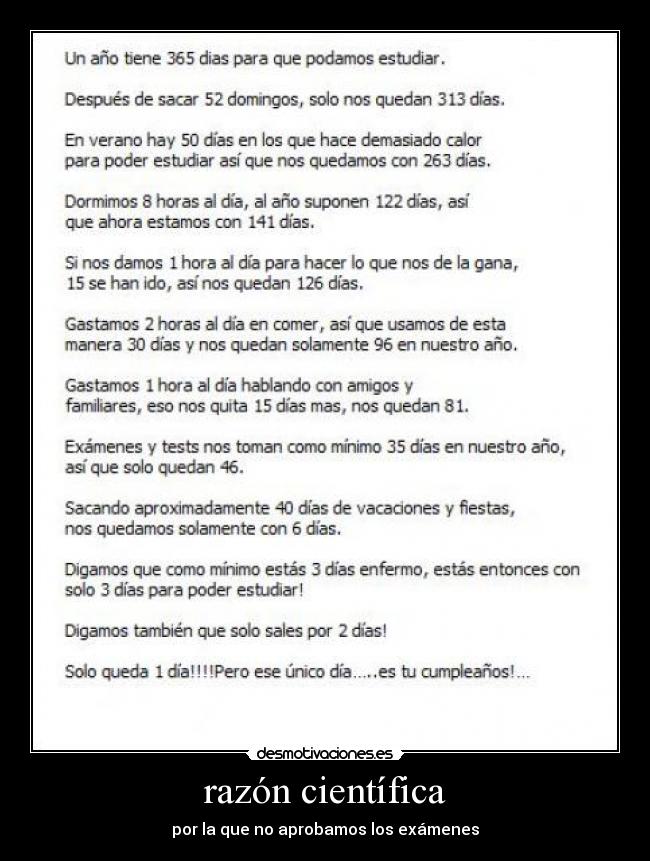 razón científica -