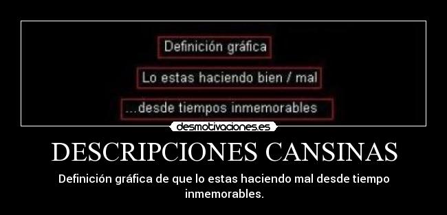 DESCRIPCIONES CANSINAS - 