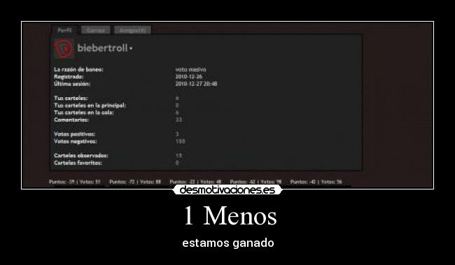 1 Menos - estamos ganado