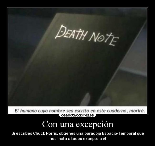 Con una excepción - 