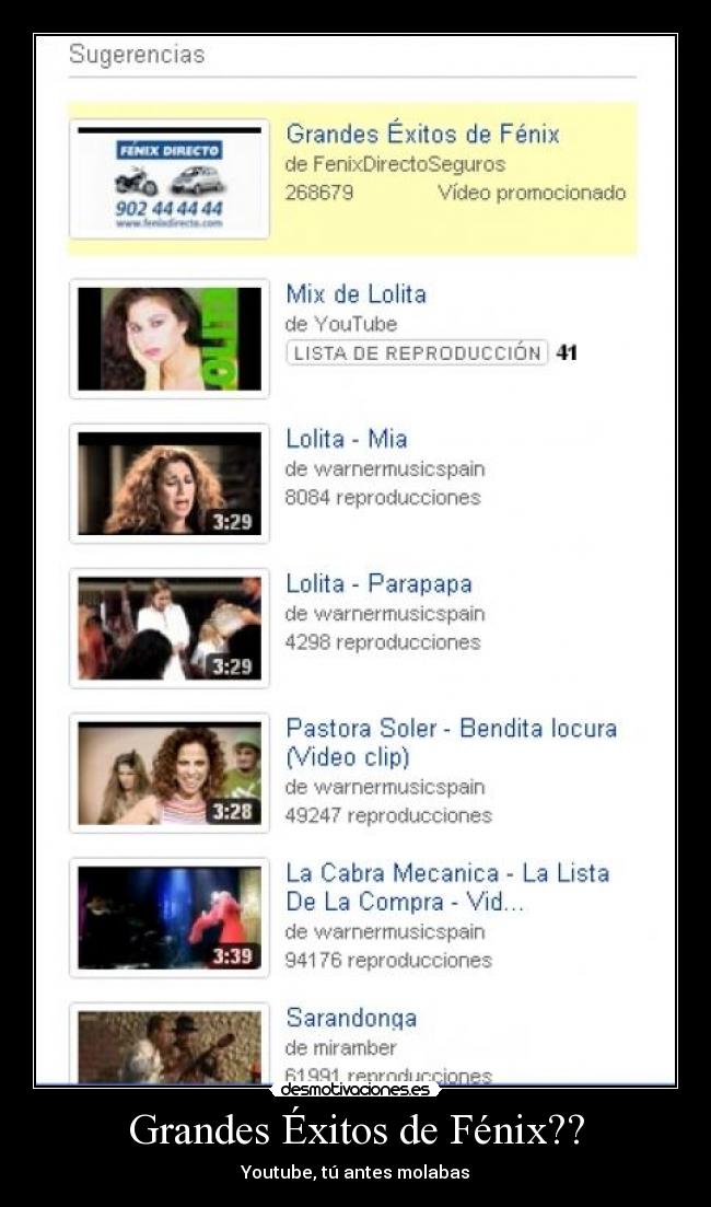 carteles grandes exitos fenix directo desmotivaciones