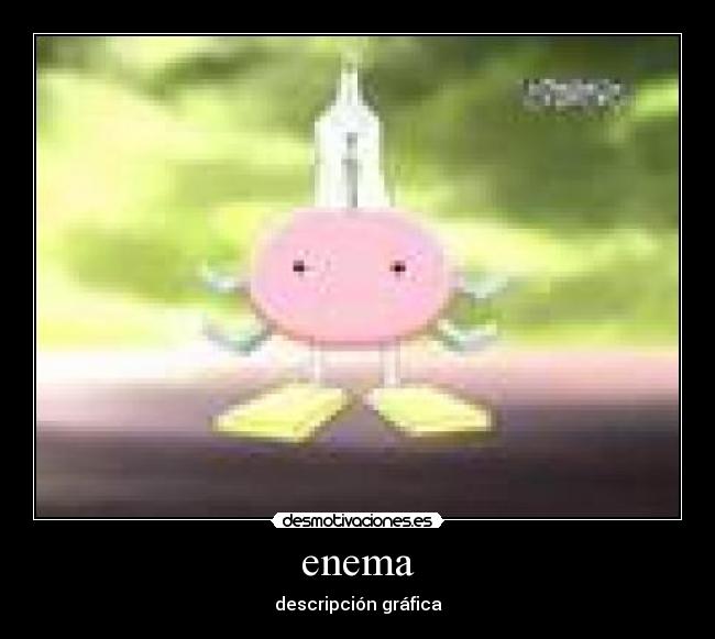 enema - descripción gráfica