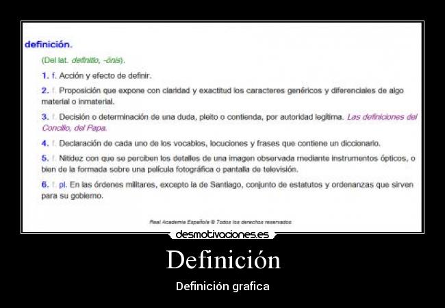 Definición - 