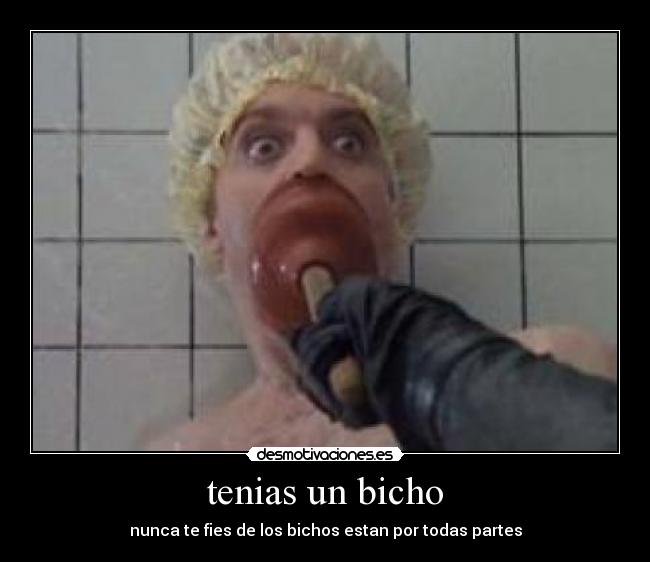 tenias un bicho - nunca te fies de los bichos estan por todas partes