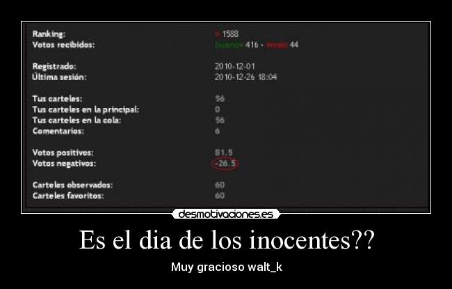 Es el dia de los inocentes?? - 