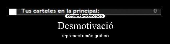 Desmotivació - representación gráfica