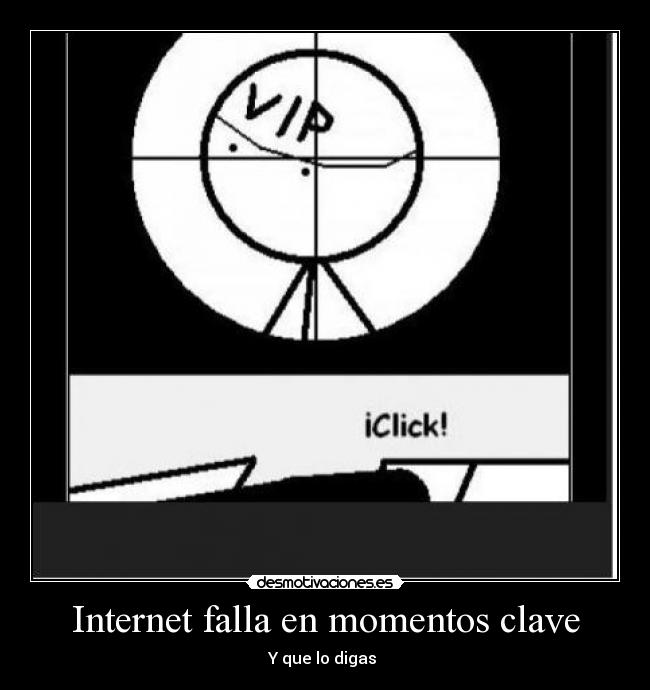 Internet falla en momentos clave - 