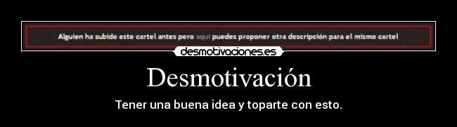 Desmotivación -