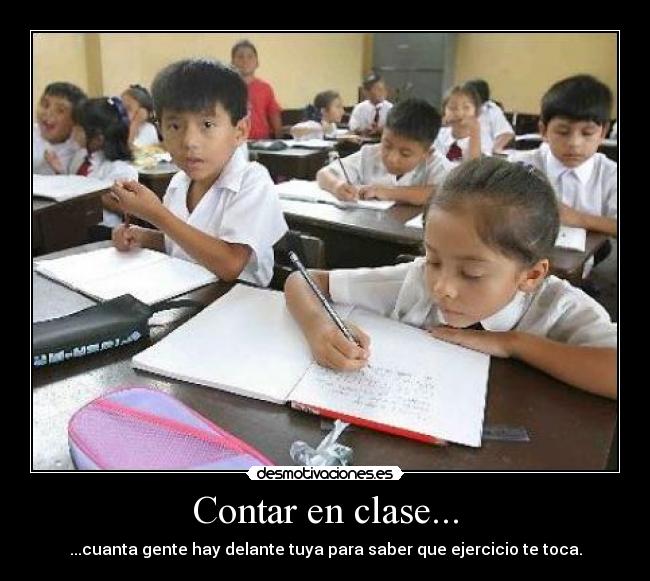 Contar en clase... - 