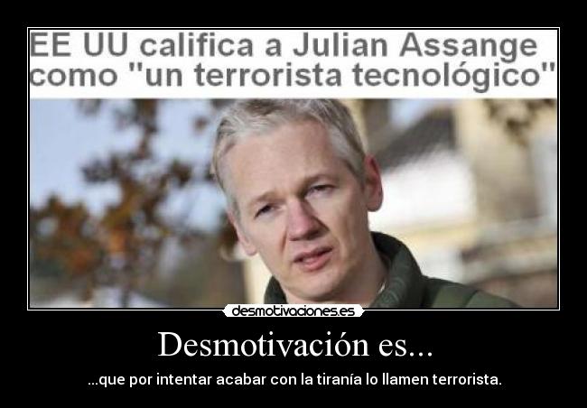 carteles julian assange desmotivaciones