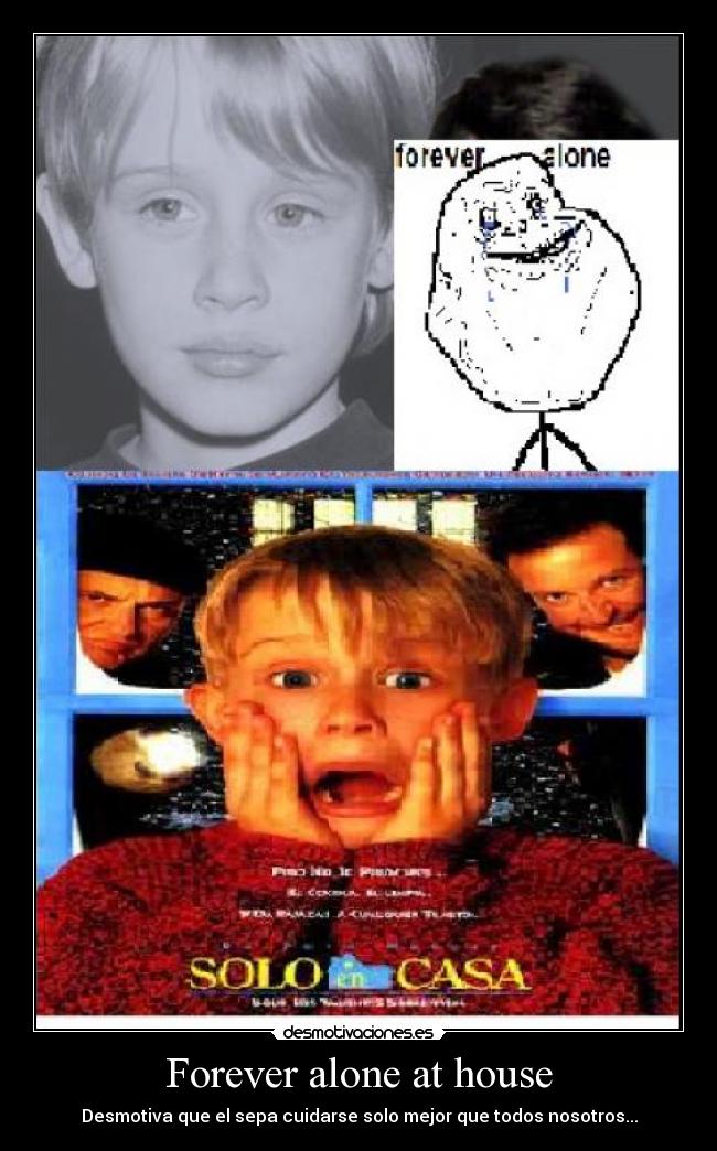 Forever alone at house - Desmotiva que el sepa cuidarse solo mejor que todos nosotros...