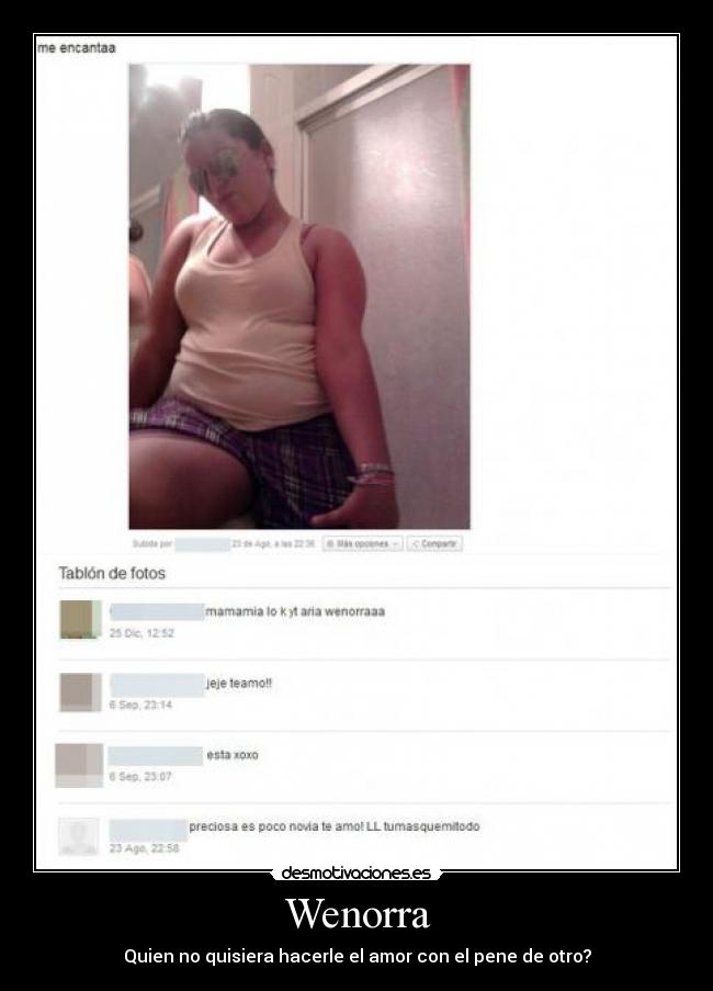 Wenorra - Quien no quisiera hacerle el amor con el pene de otro?