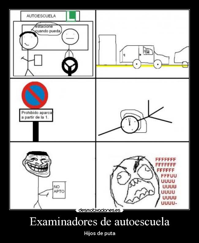 carteles examinadores hijos puta desmotivaciones