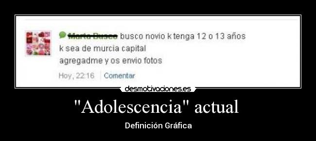 Adolescencia actual -