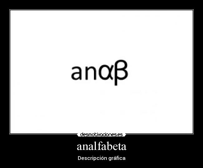 analfabeta -