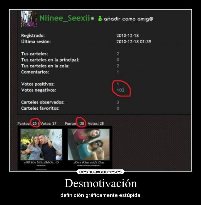 Desmotivación - definición gráficamente estúpida.