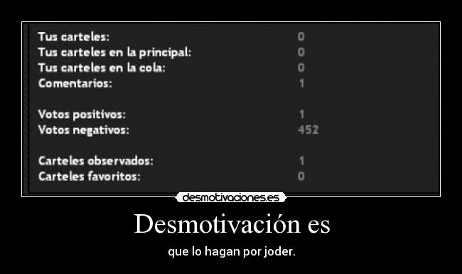 Desmotivación es - 