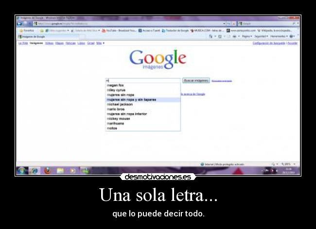 Una sola letra... -