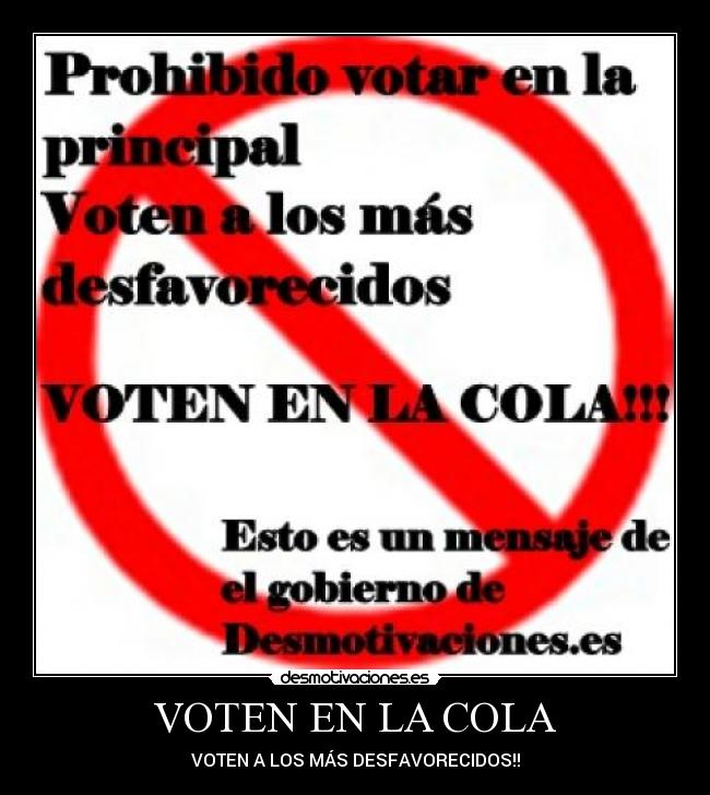 carteles desmotivaciones cola principal desmotivaciones
