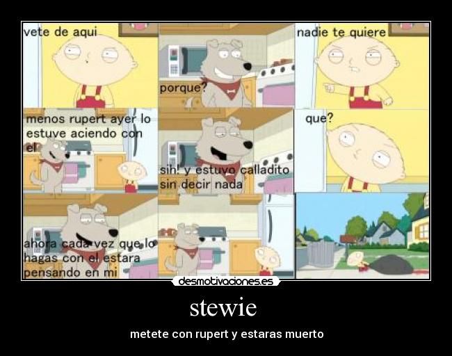 stewie - metete con rupert y estaras muerto